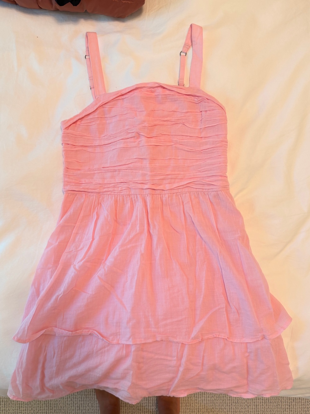 abercrombie kids Pink ruffle dress